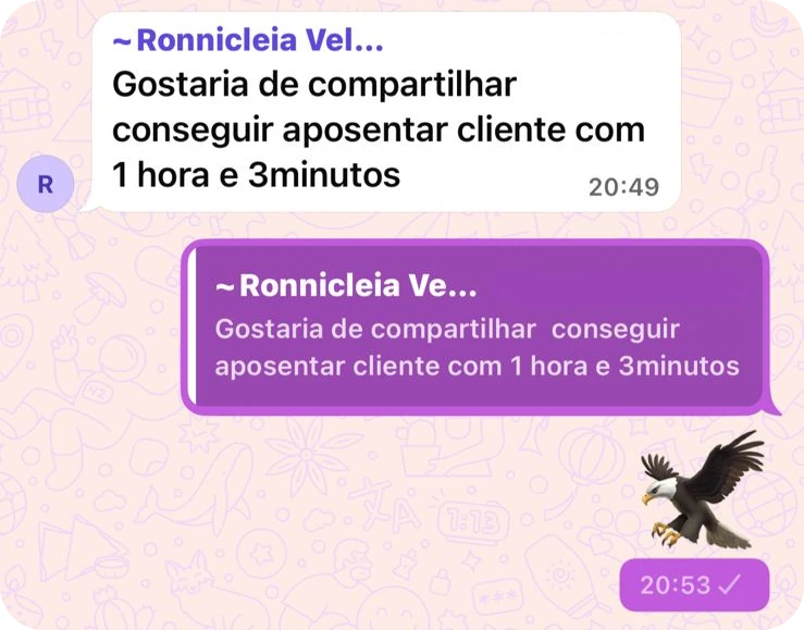 Depoimento de aluno da ePREV