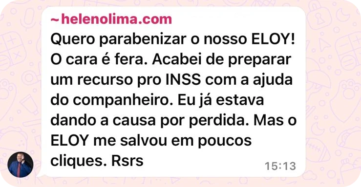 Depoimento de aluno da ePREV