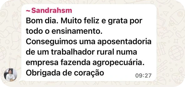 Depoimento de aluno da ePREV